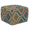 Johanna - Square Pouf - Multicolor - Fabric