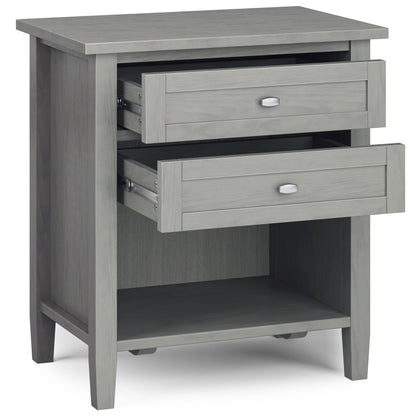 Warm Shaker - Bedside Table - Fog Gray