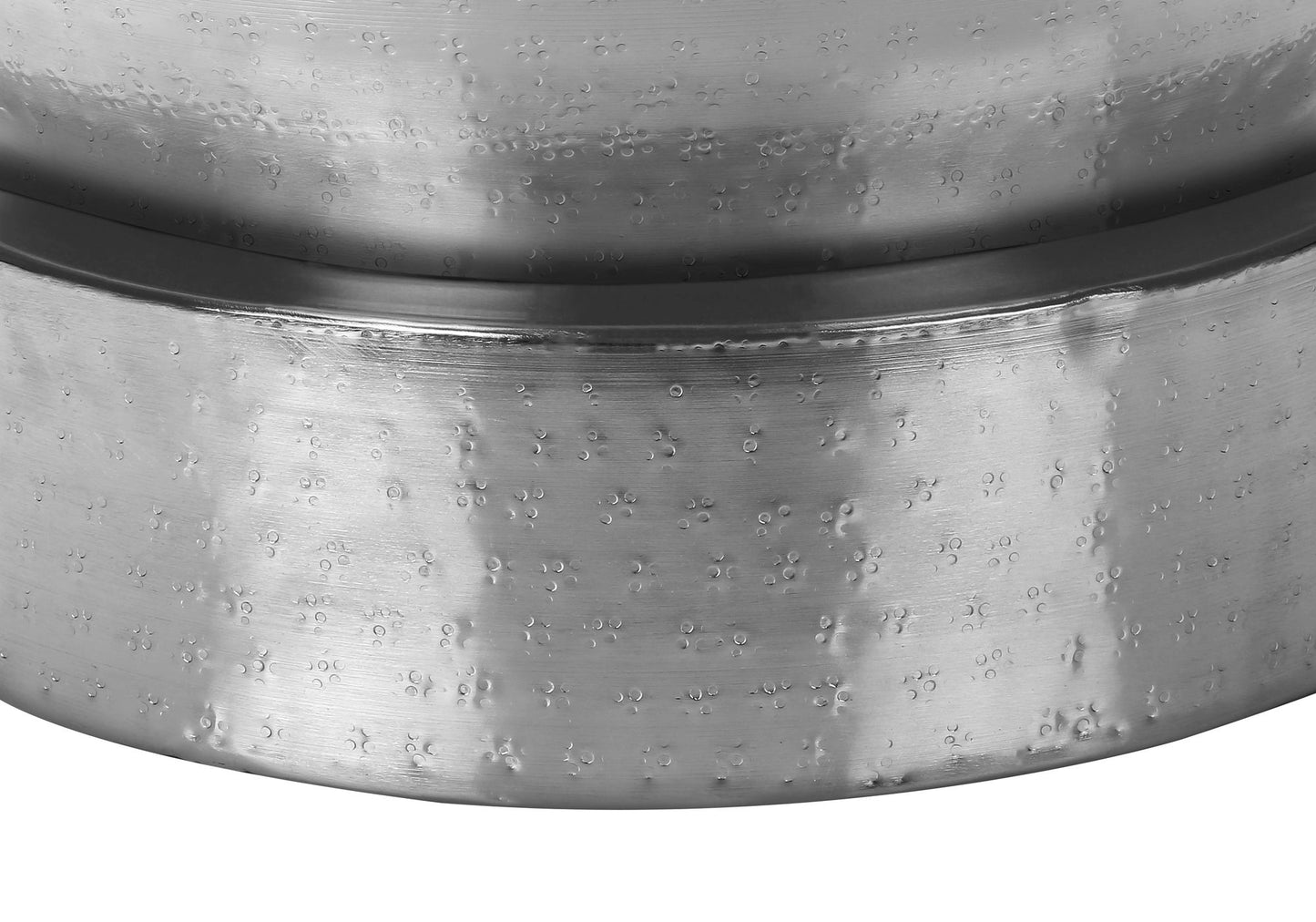 Drum Accent Side Table, Contemporary & Modern - Chrome
