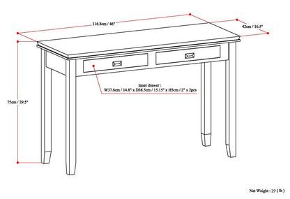 Artisan - Console Sofa Table - Russet Brown
