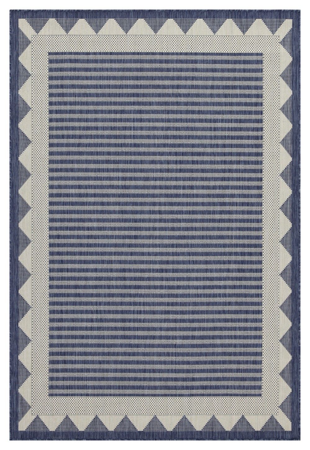 Sunshine - 7'10" X 10'3" Indoor, Outdoor Polyester Area Rug - Blue
