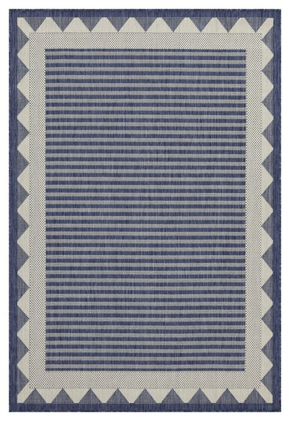 Sunshine - 7'10" X 10'3" Indoor, Outdoor Polyester Area Rug - Blue