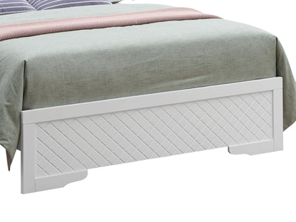 Full Elegant Bed - Silver Champagne