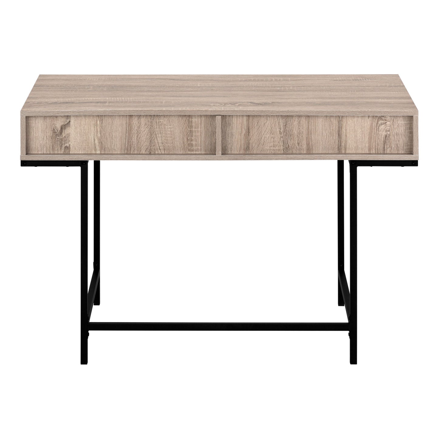 Computer Desk For Home Office, Laptop, Storage Drawers, Contemporary Versatile Placement - Taupe