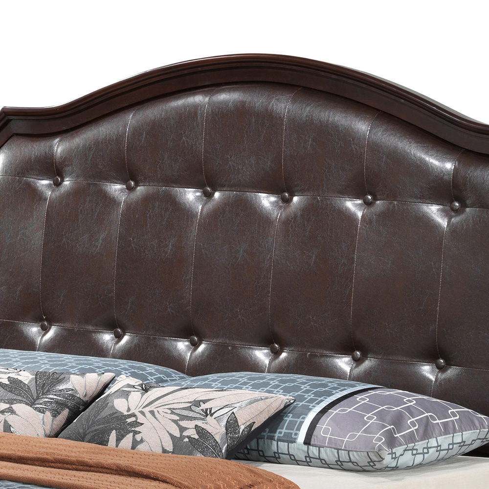 Full Bed With Transitional Design - Cappuccino