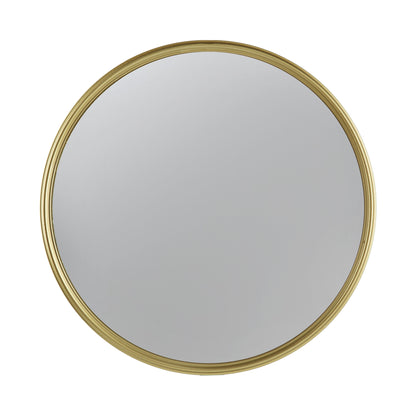Round Mirror, Circle Mirror With Iron Frame For Living Room Bedroom Vanity Entryway Hallway - Gold