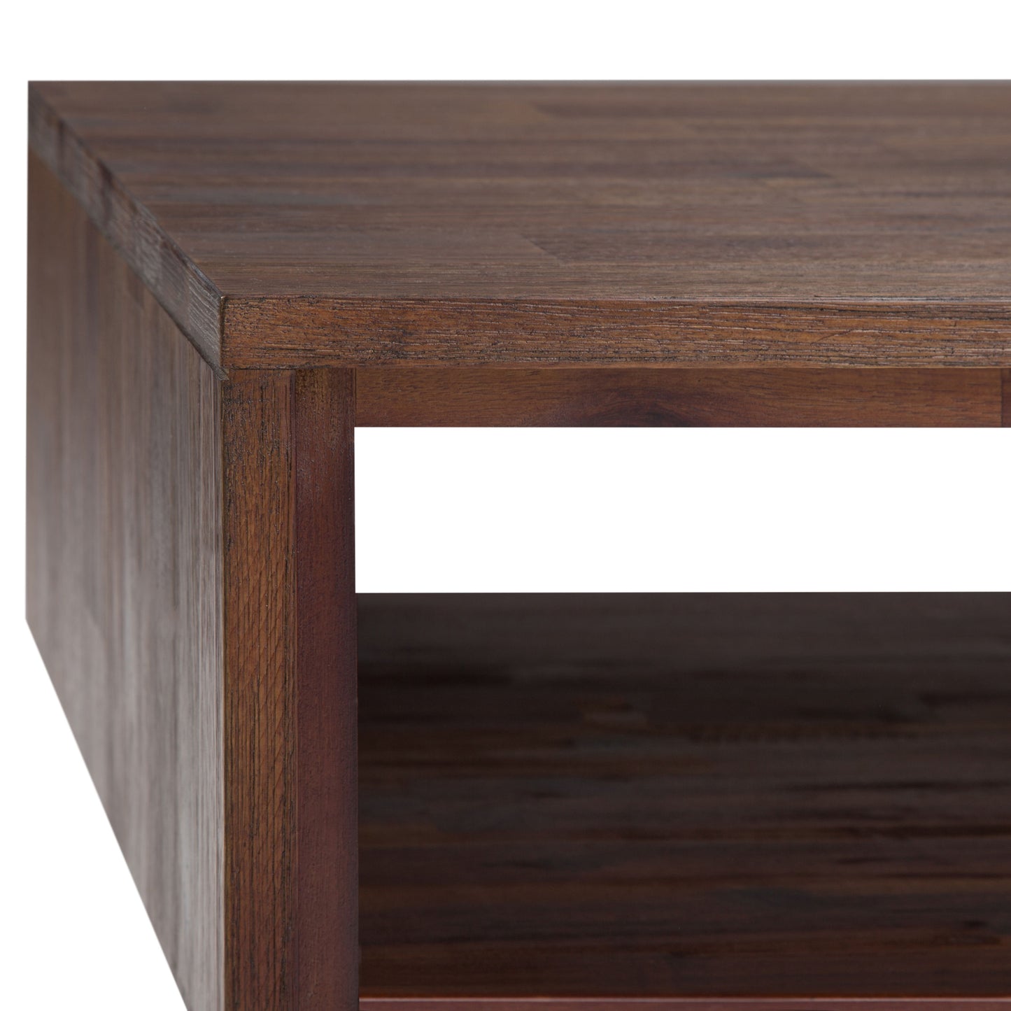 Lowry - Coffee Table - Distressed Charcoal Brown