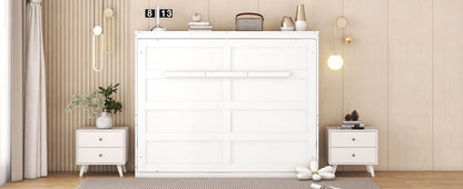 Full Size Murphy Wall Bed - White