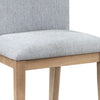 Caspian - Linen And Oak Finish Dining Chair (Set of 2) - Gray