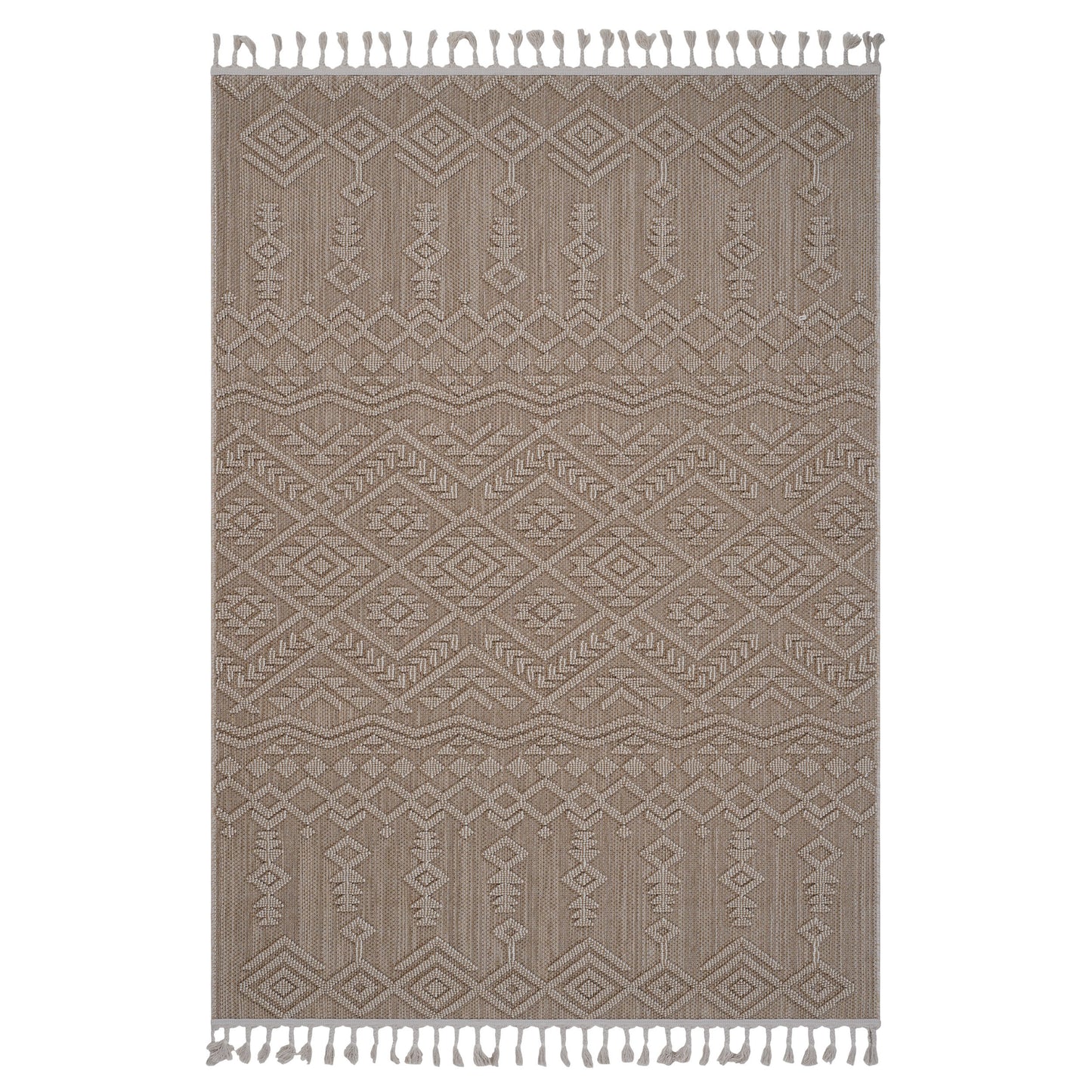 Guros - 4' X 6' Traditional Indoor / Outdoor Area Rug - Natural