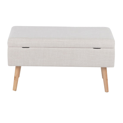 Storage Contemporary Bench - Natural / Beige