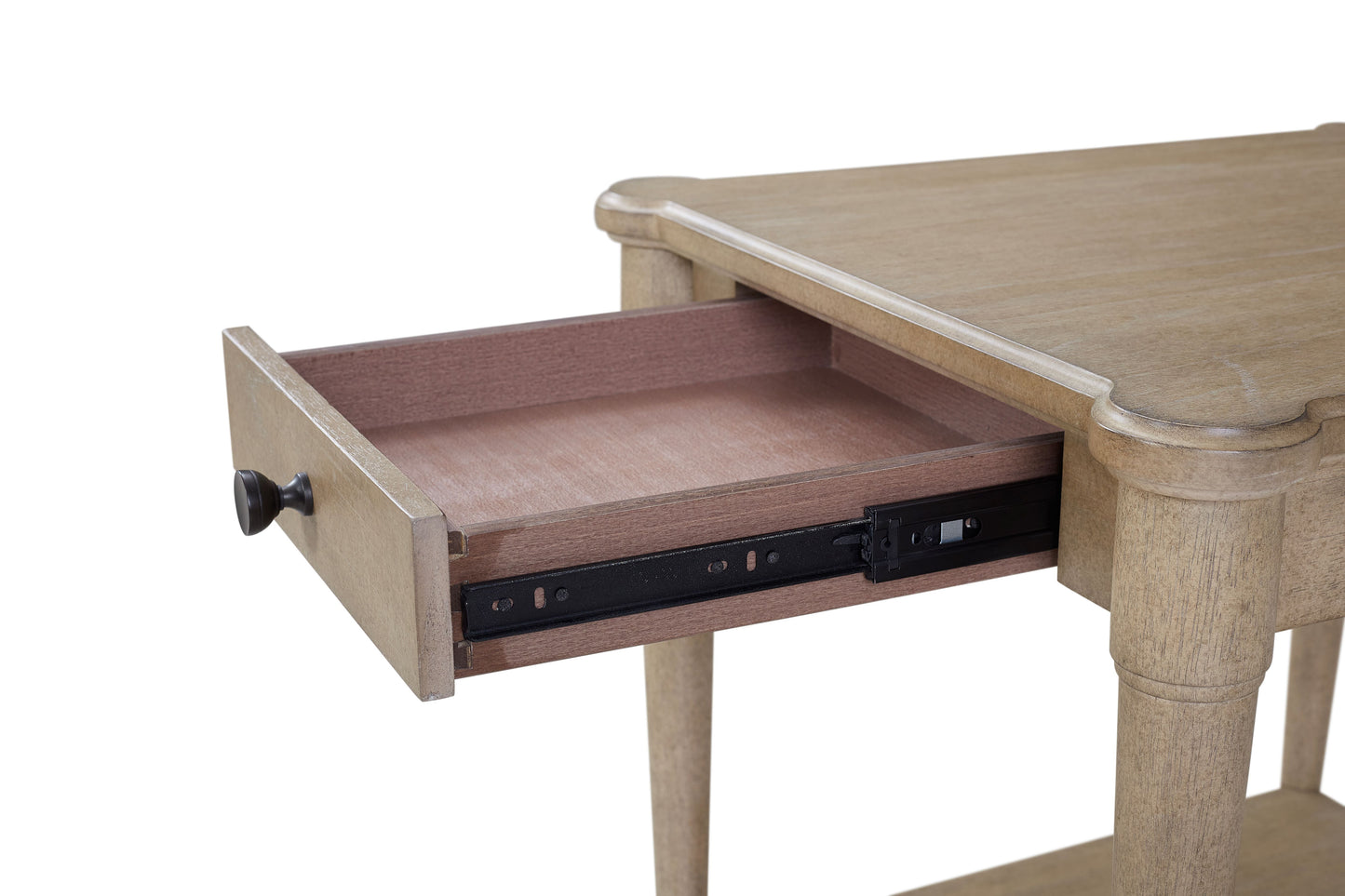 End Table With Storage Drawer - Sand