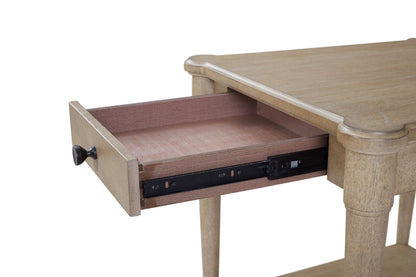 End Table With Storage Drawer - Sand