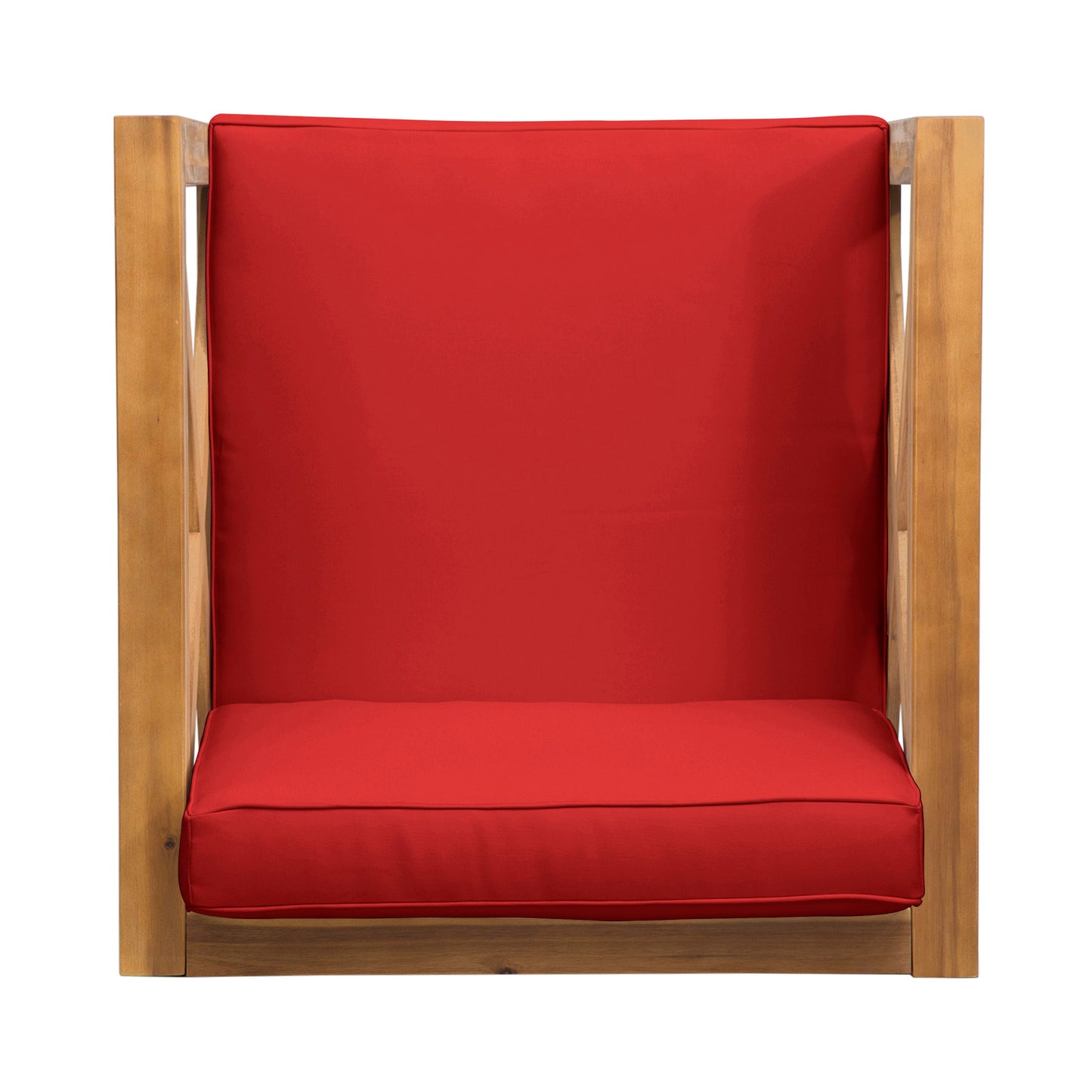 Brava - Modern Club Chair With Water Resistant Cushions - Red