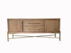 Metal Base Sideboard - Light Brown