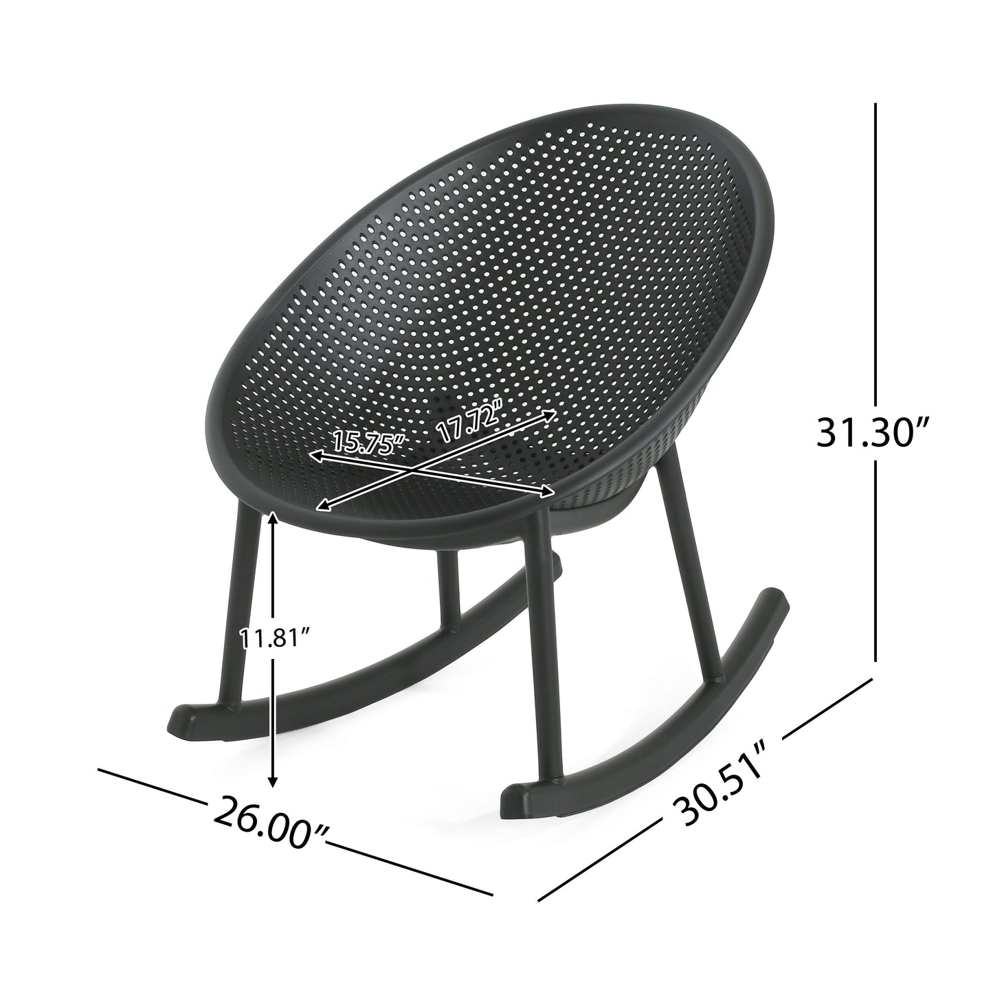 Gable - Rocking Chair (Set of 2) - Black