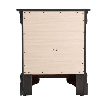 Louis Phillipe - Elegant Nightstand - Black