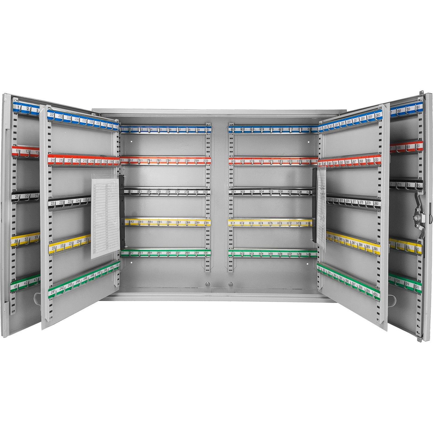 400 Key Adjustable Key Cabinet With Key Lock - Gray
