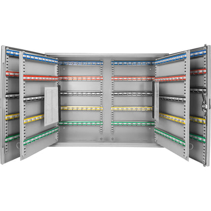 400 Key Adjustable Key Cabinet With Key Lock - Gray