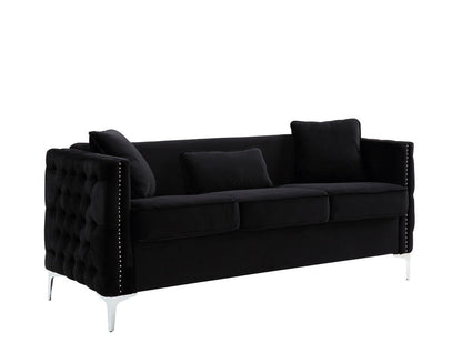 Bayberry - Sofa Loveseat Chair Living Room Set - Black