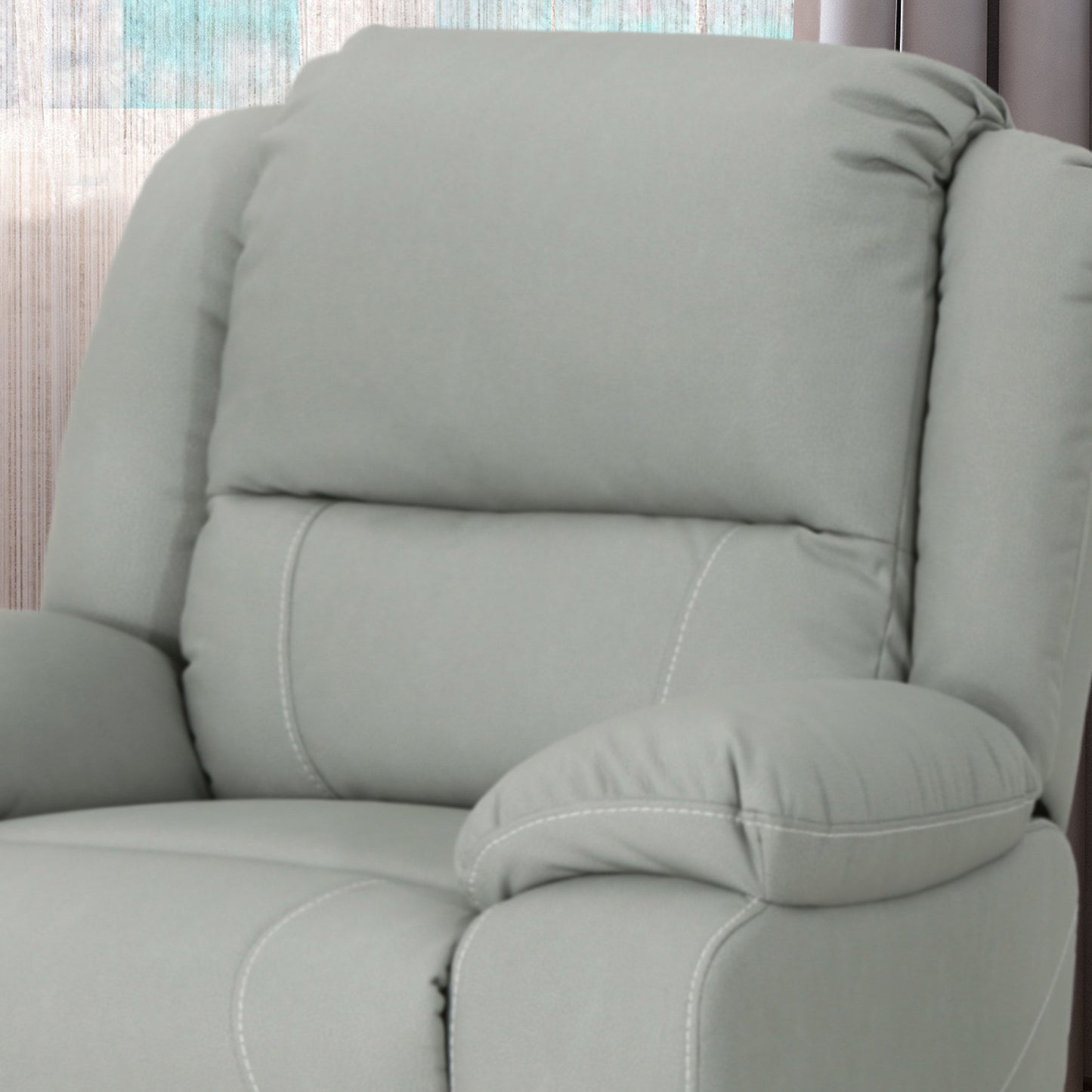 Wide Manual Swivel Standard Recliner - Light Gray