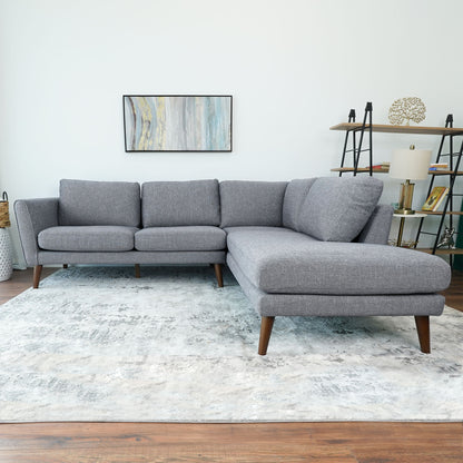 Benson - Sectional Sofa Right Facing Chaise - Gray