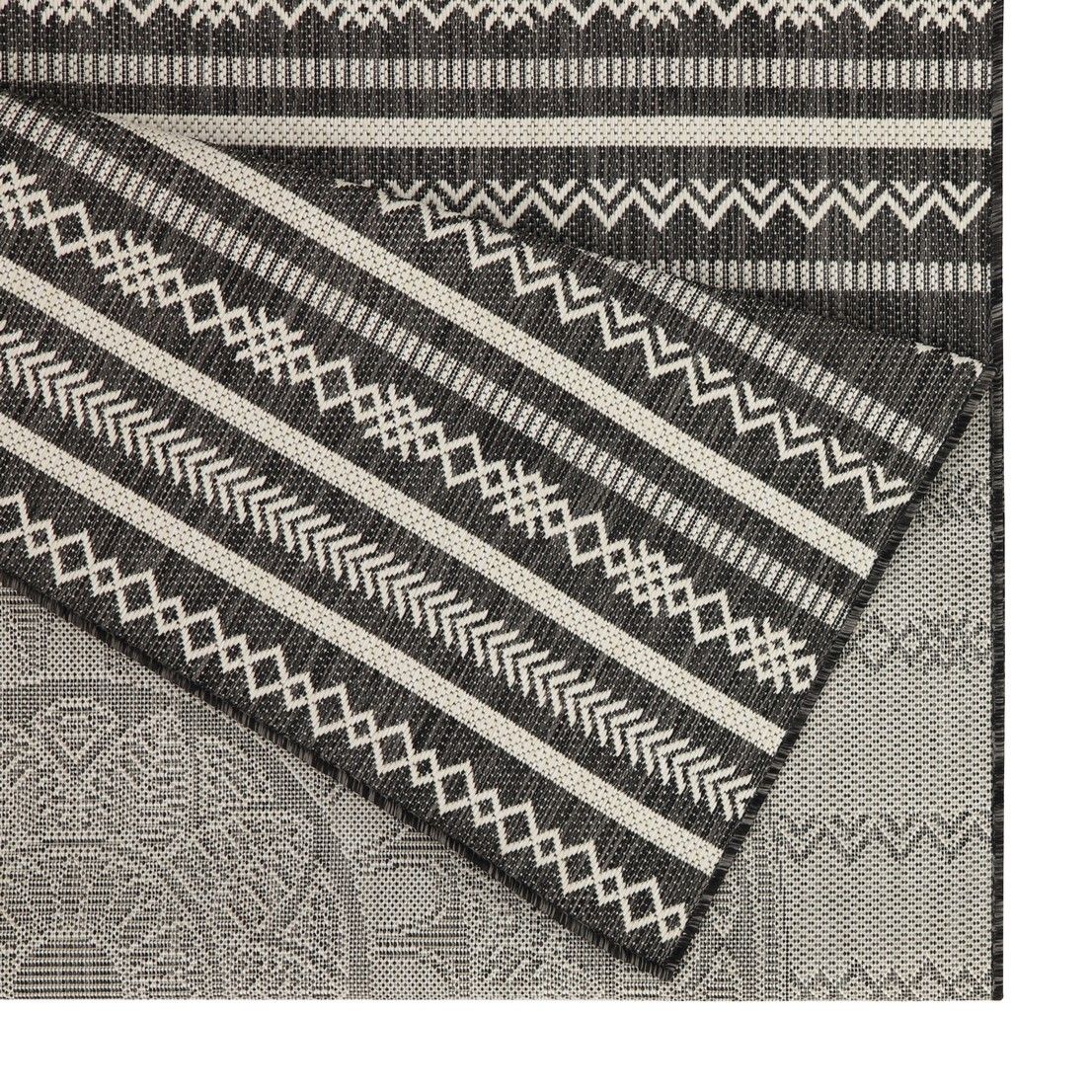 Sunshine - 7'10" X 10'3" Polypropylene Indoor, Outdoor, Area Rug - Anthracite