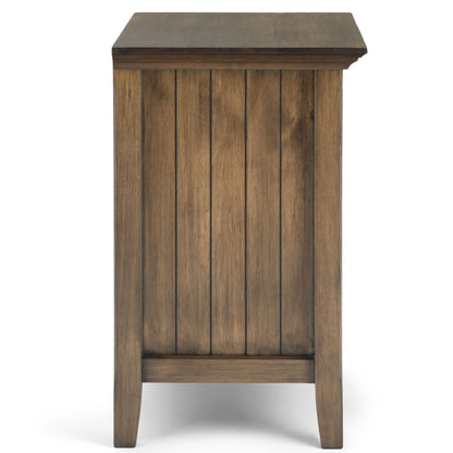 Acadian - Bedside Table - Rustic Natural Aged Brown