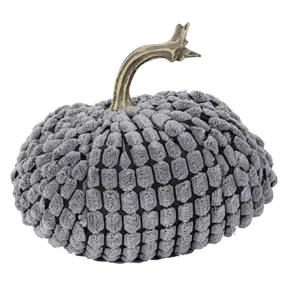 Chenille Weighted Pumpkin (Set of 3) - Gray
