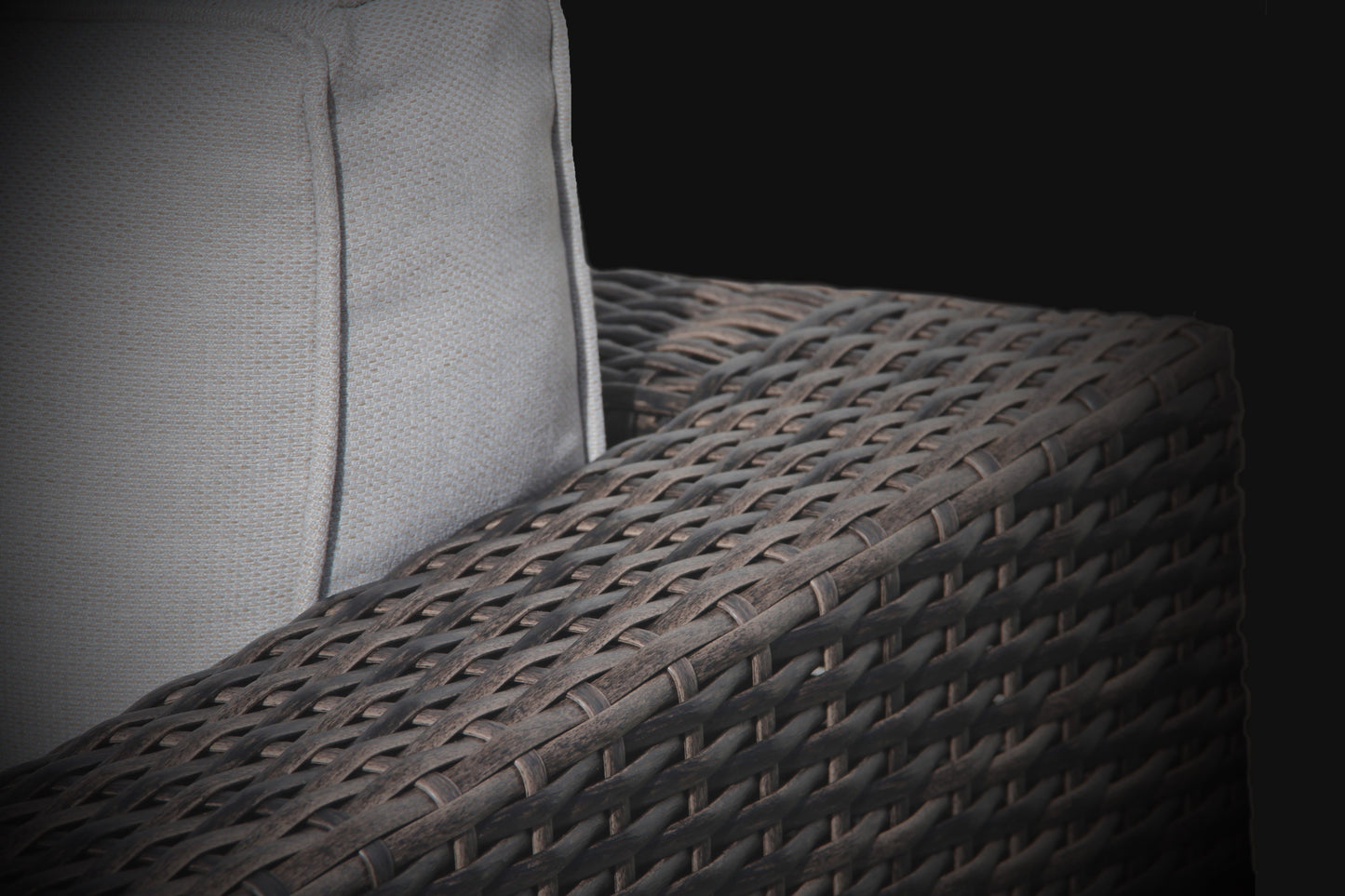 Comfort - Ready Patio Chair With Cushions Ideal For Outdoor Relaxation - Espresso / Gray
