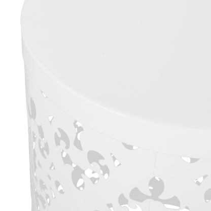 Metal (Set of 2) End Table - White