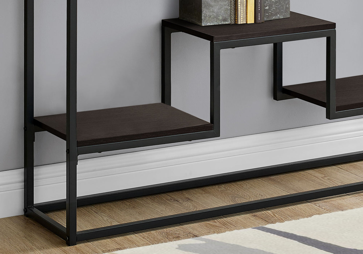 Accent Console Table For Entryway, Contemporary And Modern - Espresso