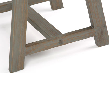 Sawhorse - End Table - Distressed Gray