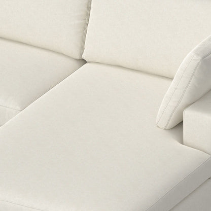 Charlie - Deep Seater Right Sectional Sofa - Cream