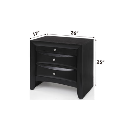 Ireland - Nightstand - Black