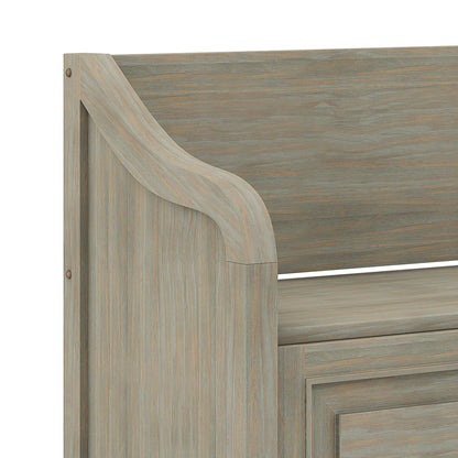 Connaught - Entryway Storage Bench - Distressed Gray