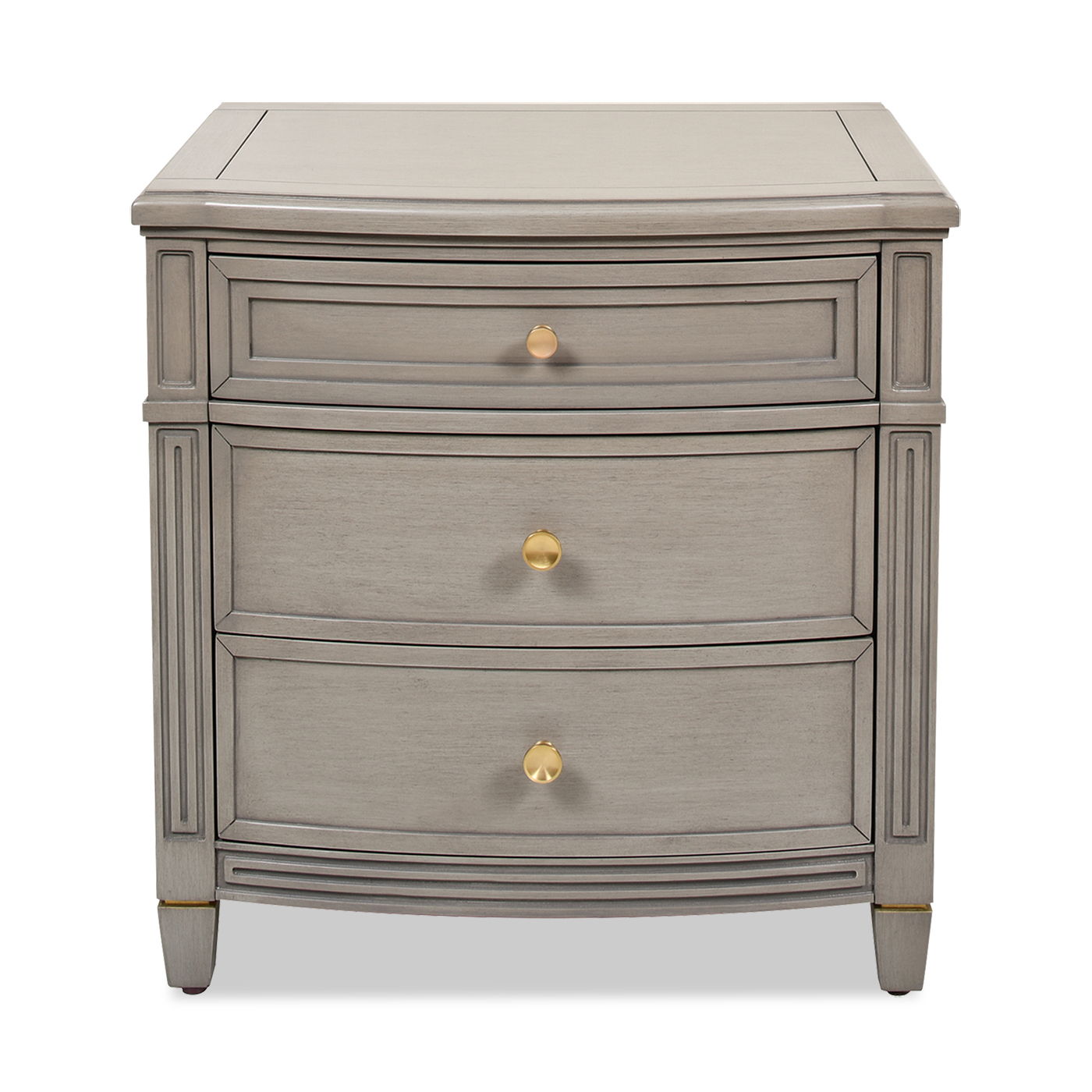 Dauphin - 3 Drawer Accent End Table - Merino White