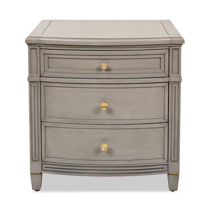 Dauphin - 3 Drawer Accent End Table - Merino White