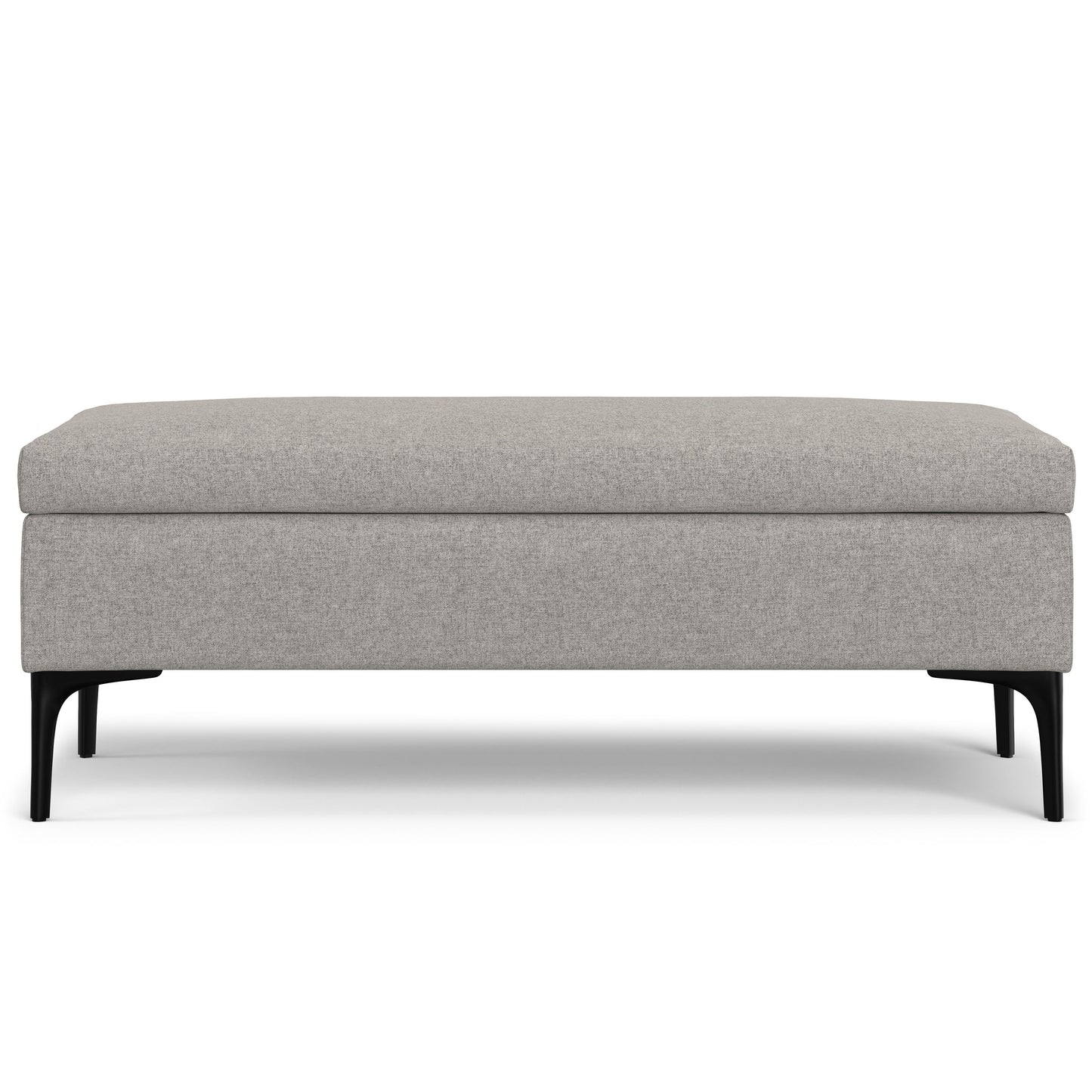 Rebecca - Large Coffee Table Storage Ottoman With Lift Up Lid - Gray
