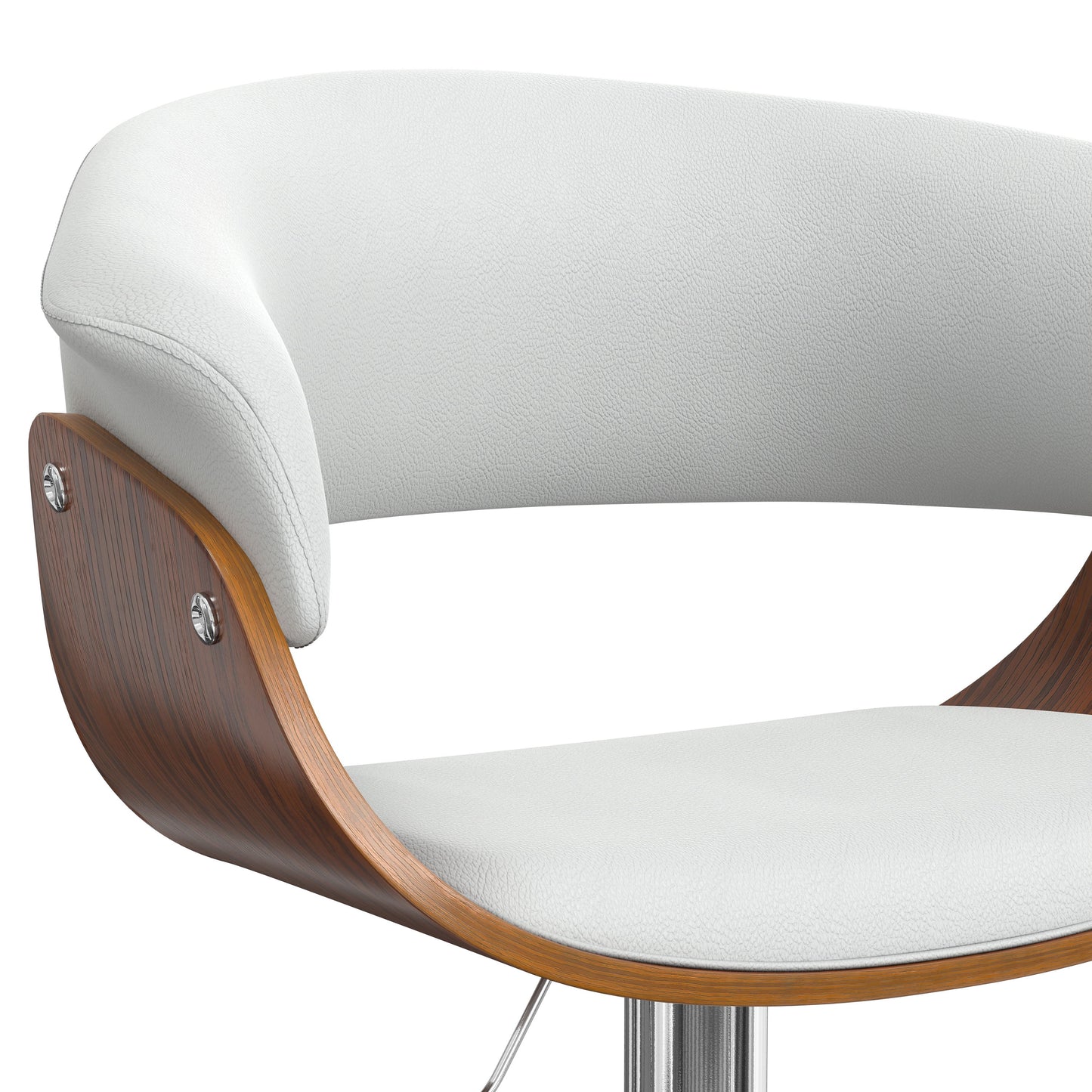 Sheldon - Adjustable Swivel Bar Stool - White