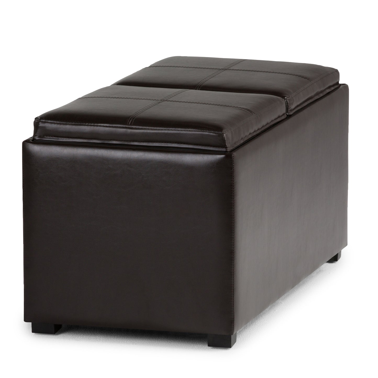 Avalon - 5 Piece Storage Ottoman - Tanners Brown