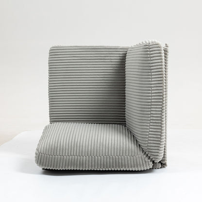 Modular Sectional Sofa Corner Seat, Middle Seat Module Couch - Gray