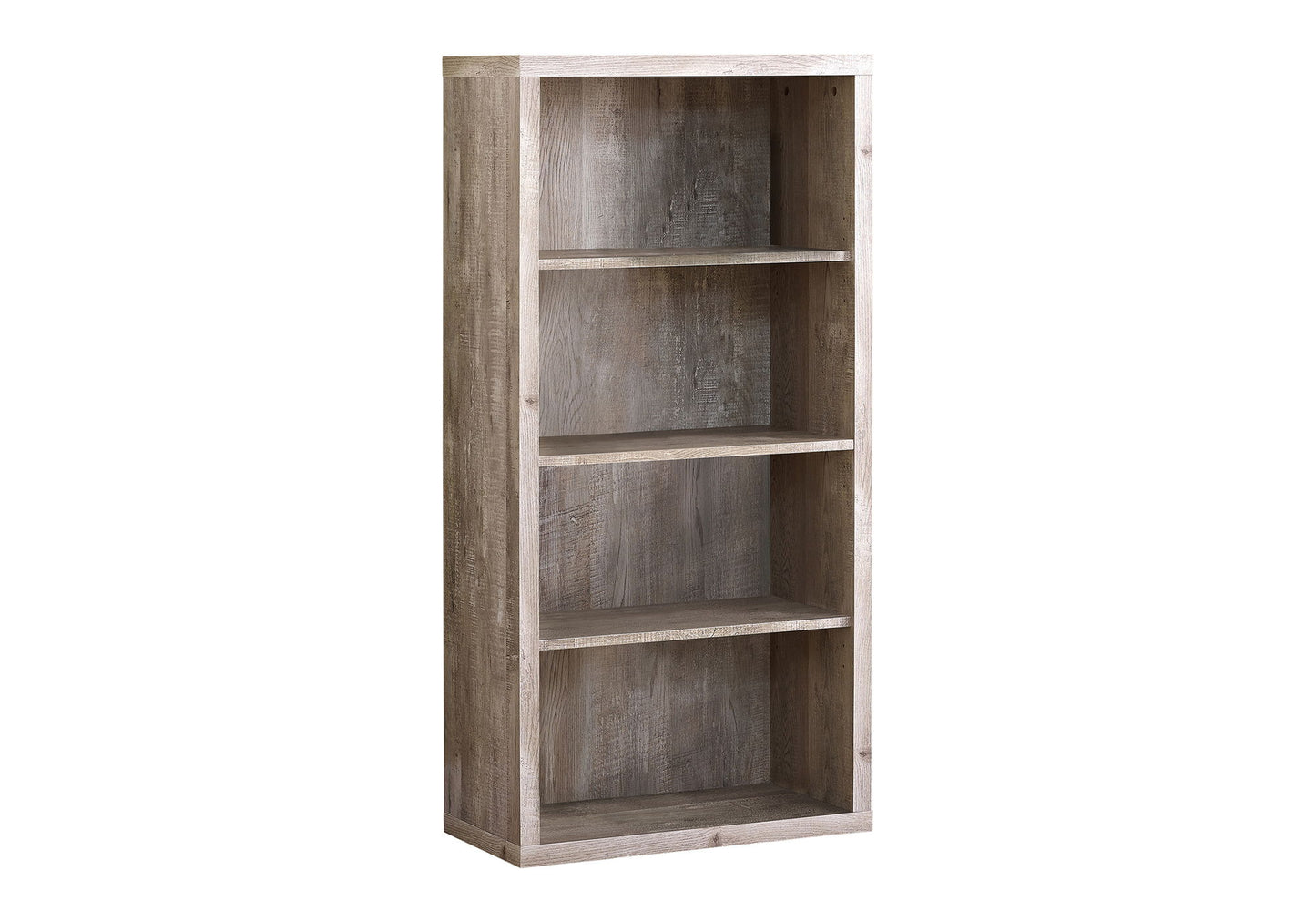 Bookshelf, Bookcase, Etagere, 5 Tier, For Office, Contemporary, Elegant Design - Taupe