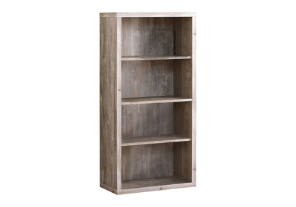 Bookshelf, Bookcase, Etagere, 5 Tier, For Office, Contemporary, Elegant Design - Taupe