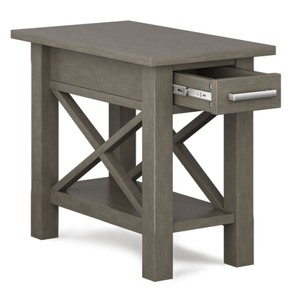 Kitchener - Narrow Side Table - Farmhouse Gray