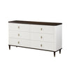 Carena - Dresser With Jewerly Tray - White / Walnut