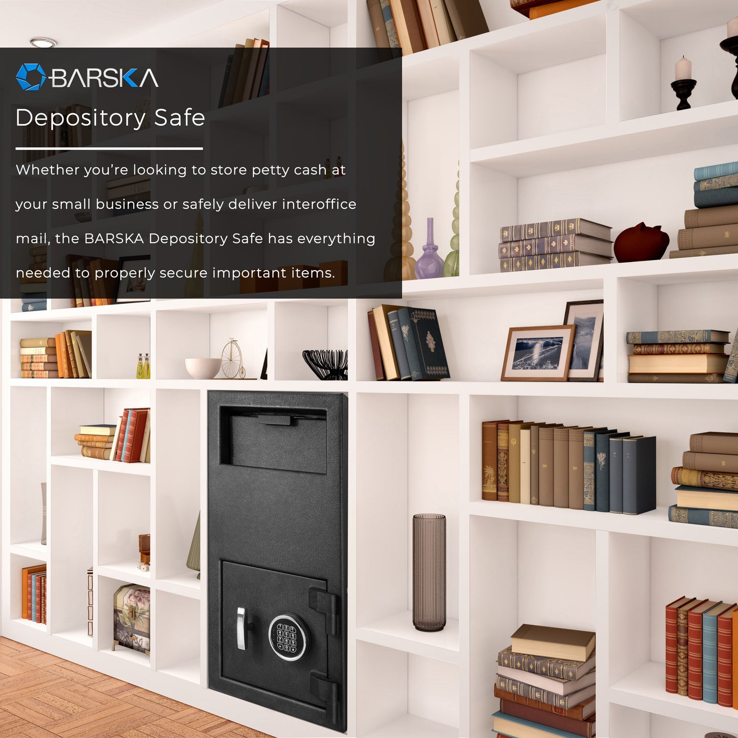 1 72 Cu Ft Keypad Depository Safe - Black