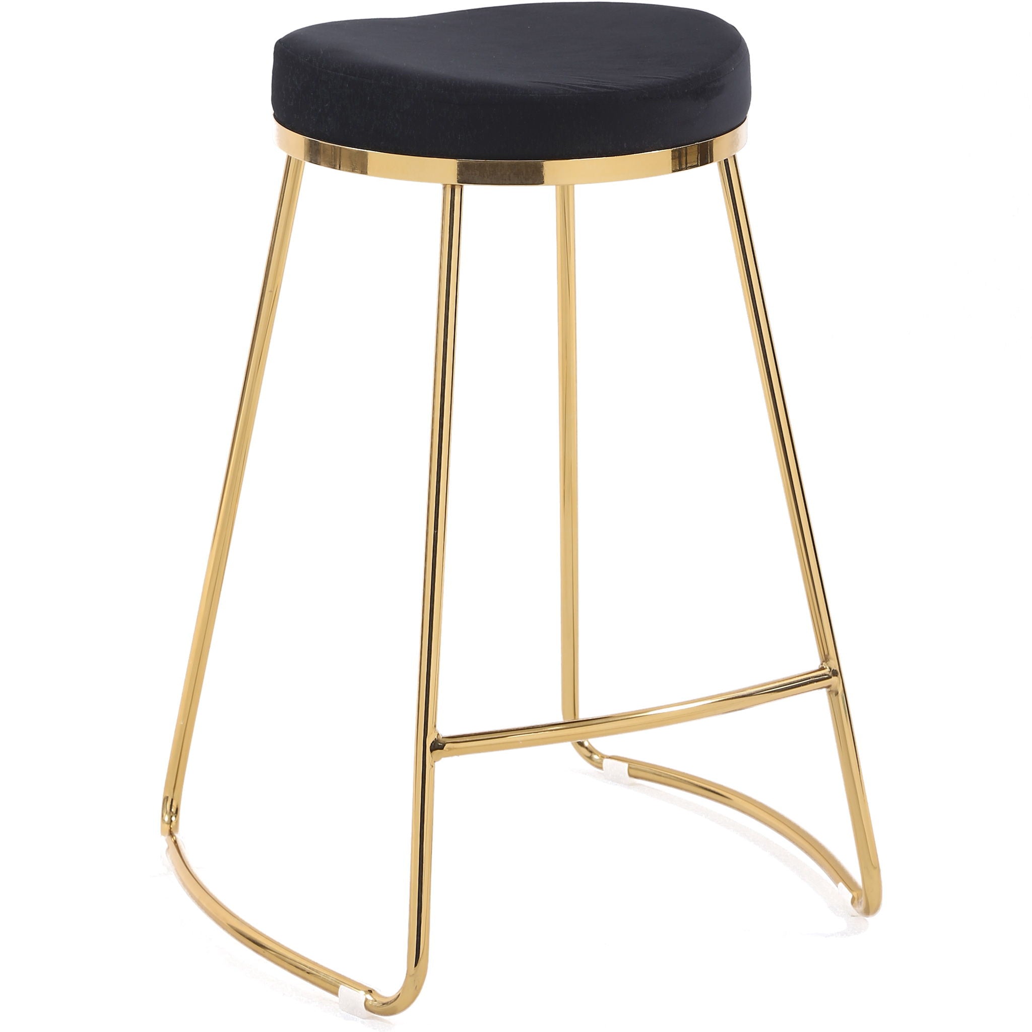 Jane - Mid-Century Modern Upholstered Stool - Black