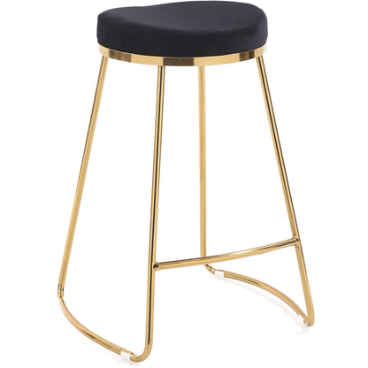 Jane - Mid-Century Modern Upholstered Stool - Black