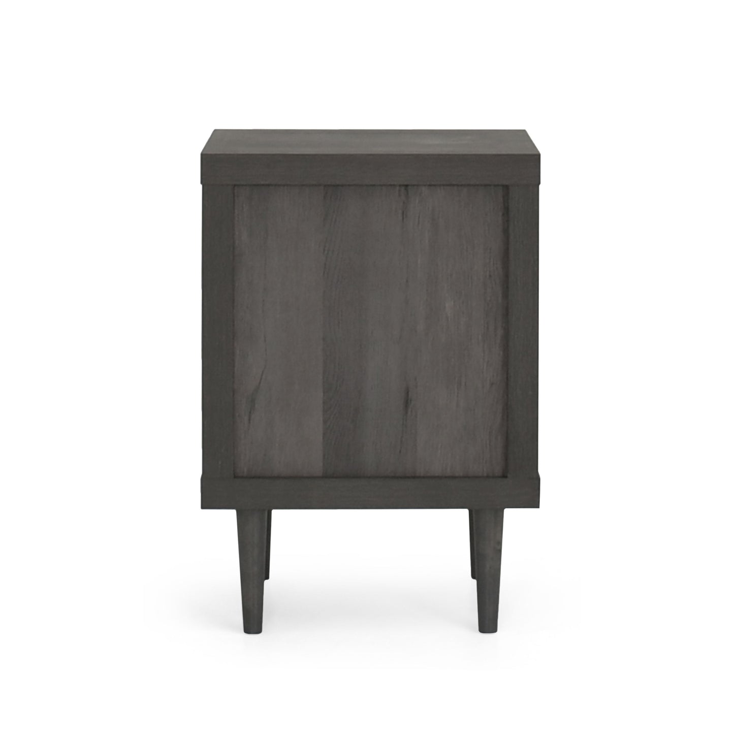 Nystrom - Wood Single Drawer Nightstand - Gray